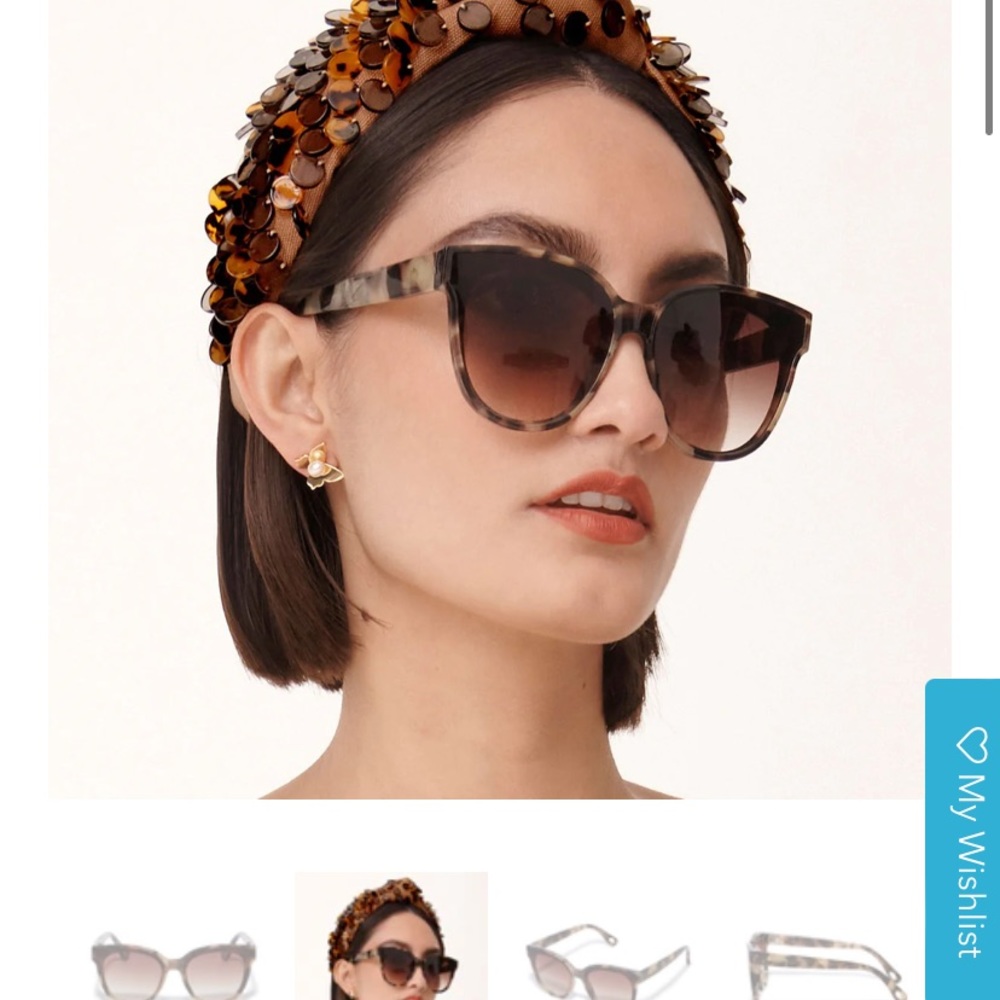Lele Sadoughi Tortoise Sunglasses - Picture 6 of 8